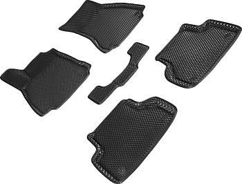 Коврики в салон Eva "3D" для Audi A4 V (B9) "Ромб" ЭВА, черный