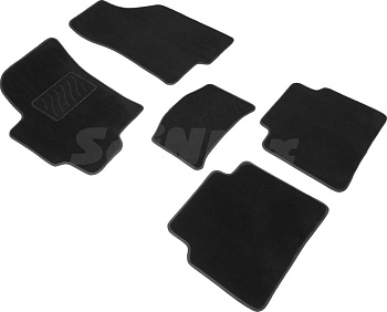 Коврики в салон для Hyundai Elantra IV (HD) "Lux" ворс, черный