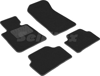 Коврики в салон для BMW 1 серии I (E81/E82/E87/E88) "Lux" ворс, черный