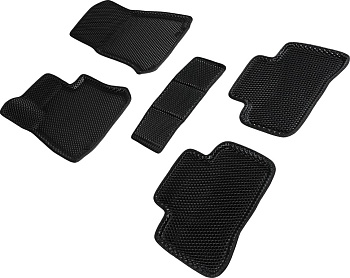 Коврики в салон Eva "3D" для Mercedes-Benz GLC I (X253) "Ромб" ЭВА, черный