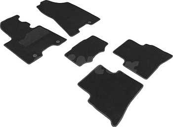 Коврики в салон для Hyundai Tucson III "Lux" ворс, черный