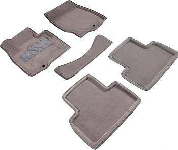 Коврики в салон для Infiniti QX70 "3D" ворс, серый