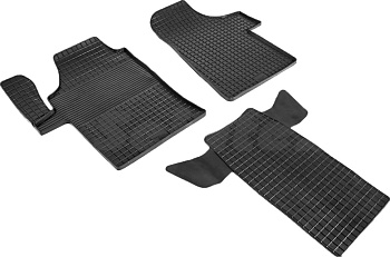 Коврики в салон для Mercedes-Benz Viano I (W639) (Рестайлинг) "Сетка" резина, черный