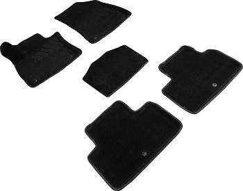 Коврики в салон для Infiniti QX50 II "3D" ворс, черный