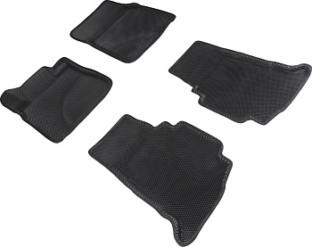 Коврики в салон Eva "3D" для Toyota Land Cruiser 200 Series "Соты" ЭВА, черный