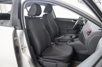 Авточехлы на Volkswagen Jetta VI "Почин" экокожа, черный