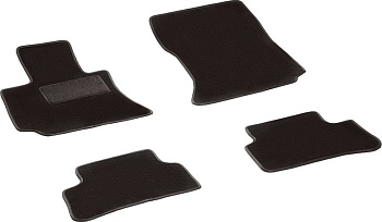 Коврики в салон для Mercedes-Benz E-Класс IV (W212, S212, C207) "Lux" ворс, черный