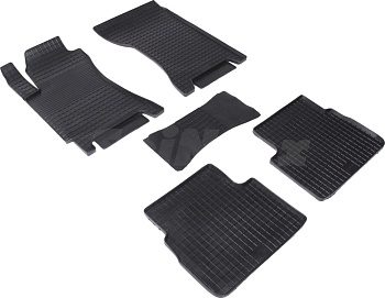 Коврики в салон для Subaru Forester II "Сетка" резина, черный