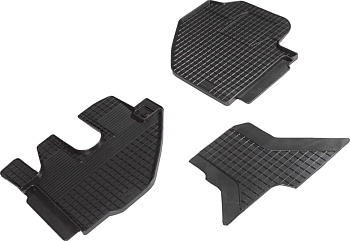 Коврики в салон для Isuzu Elf 3.5-5.5 "Сетка" резина, черный