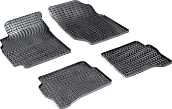 Коврики в салон для Nissan Almera Classic I (B10) "Сетка" резина, черный