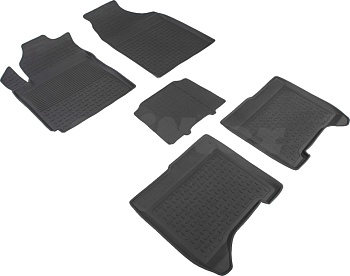 Коврики в салон для Chery Bonus 3 (E3/A19) "Высокий борт" резина, черный