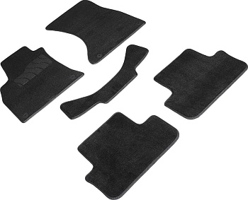 Коврики в салон для Audi A5 I (8T) (Рестайлинг) "Lux" ворс, черный