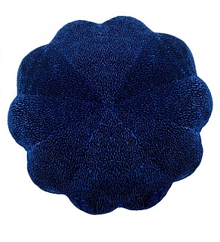 Подушка в салон "Ромашка" флок, синий