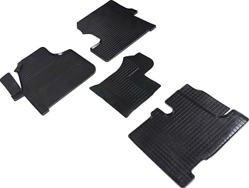 Коврики в салон для Mercedes-Benz Sprinter "Сетка" резина, черный 84014