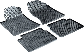 Коврики в салон для Toyota Avensis II "Сетка" резина, черный