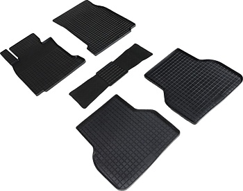 Коврики в салон для BMW 5 серии IV (E39) "Сетка" резина, черный