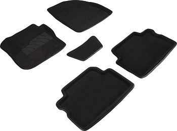 Коврики в салон для Ford C-MAX I "3D" ворс, черный