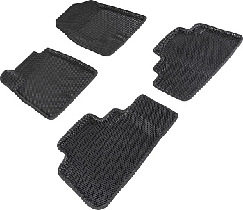 Коврики в салон Eva "3D" для Haval F7 I "Ромб" ЭВА, черный