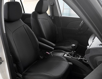 Авточехлы на Citroen C4 II (Picasso) "Почин" экокожа, черный