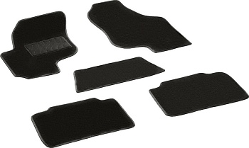 Коврики в салон для KIA Cerato II "Lux" ворс, черный