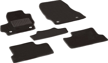 Коврики в салон для Mazda 3 II (BL) "Lux" ворс, черный
