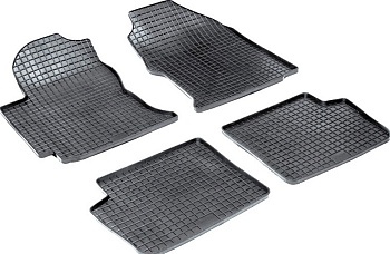 Коврики в салон для Toyota Corolla IX (E120, E130) "Сетка" резина, черный