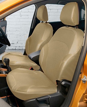 Авточехлы на LADA XRAY Cross "Почин" экокожа, бежевый
