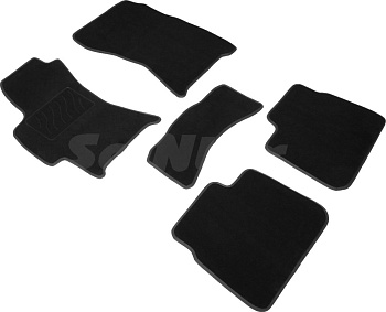 Коврики в салон для Subaru Outback III (Рестайлинг) "Lux" ворс, черный