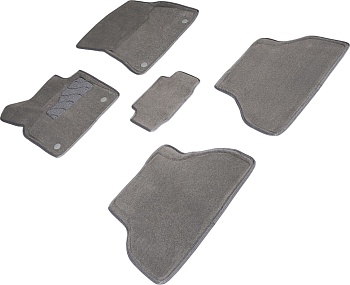 Коврики в салон для BMW X5 II (E70) "3D" ворс, серый