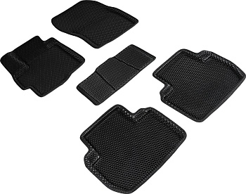 Коврики в салон Eva "3D" для Mitsubishi Outlander III "Ромб" ЭВА, черный