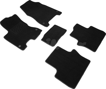 Коврики в салон для Renault Koleos I (Рестайлинг) "Lux" ворс, черный