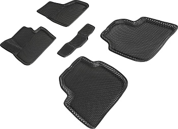 Коврики в салон Eva "3D" для Skoda Superb II "Ромб" ЭВА, черный