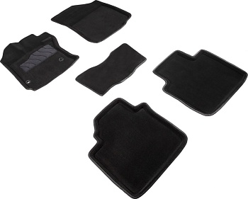 Коврики в салон для Toyota Venza I "3D" ворс, черный