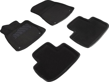 Коврики в салон для Lexus IS III "3D" ворс, черный