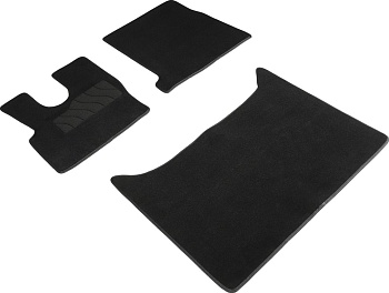 Коврики в салон для DAF XF106 (АКПП) "Lux" ворс, черный