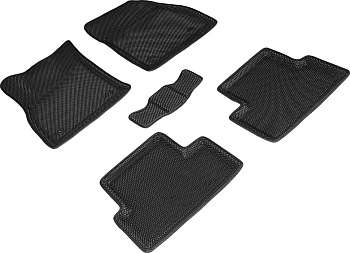Коврики в салон Eva "3D" для Opel Astra J "Соты" ЭВА, черный