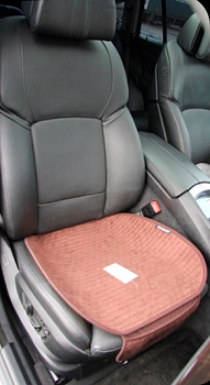 Накидки на сиденья автопилот "Квадрат" (комплект) алькантара, коричневый