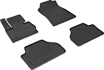 Коврики в салон для BMW X3 II (F25) "Сетка" резина, черный