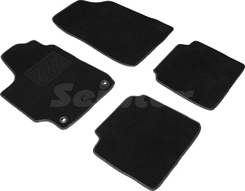 Коврики в салон для Toyota Camry VII (XV50) "Lux" ворс, черный