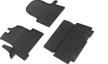 Коврики в салон для Iveco Daily "Сетка" резина, черный