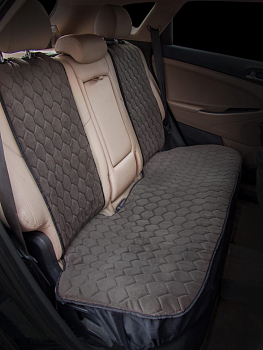 Накидка "Алькантара", задняя (3 предмета), серая, универсальная