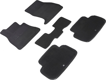 Коврики в салон для KIA Stinger I "3D" ворс, черный