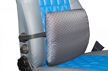 Подушка поясничная из жаккарда, серый