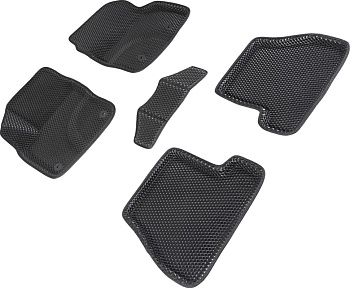 Коврики в салон Eva "3D" для Ford Focus III (Рестайлинг) (АКПП) "Ромб" ЭВА, черный