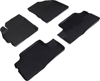 Коврики в салон для Toyota Corolla X (E140, E150) (300N/MC) "Высокий борт" резина, черный