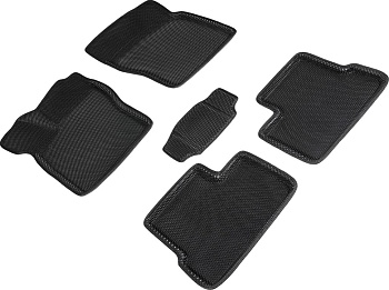 Коврики в салон Eva "3D" для Daewoo Nexia I "Соты" ЭВА, черный