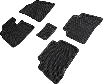 Коврики в салон Eva "3D" для KIA Sorento II (Рестайлинг) "Ромб" ЭВА, черный