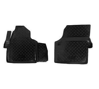 Коврики в салон для Mercedes-Benz Sprinter (W906) (Перед) "Высокий борт" полимер, черный