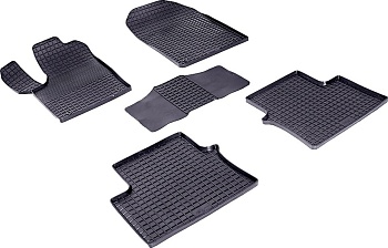 Коврики в салон для Jeep Grand Cherokee IV (WK2) "Сетка" резина, черный