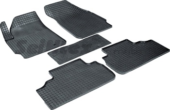 Коврики в салон для Ford Escape II "Сетка" резина, черный